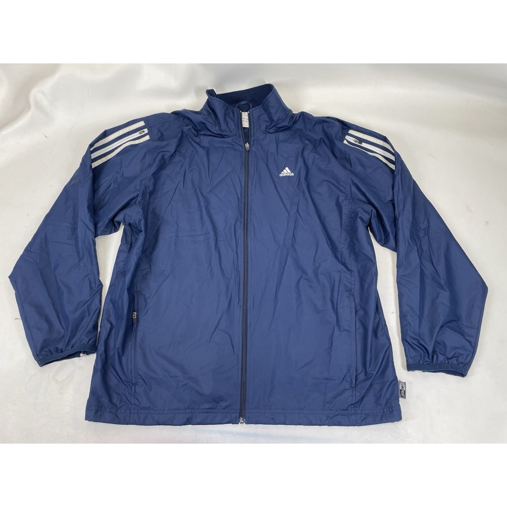 Adidas Three Stripe Full Zip Track Jacket Mens Medium Blue AUZ001 158768
